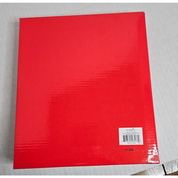 Mud Pie Christmas Holiday Initial "k" Ceramic 8" Cheese Plate & Spreader set NWT - Picture 5 of 9